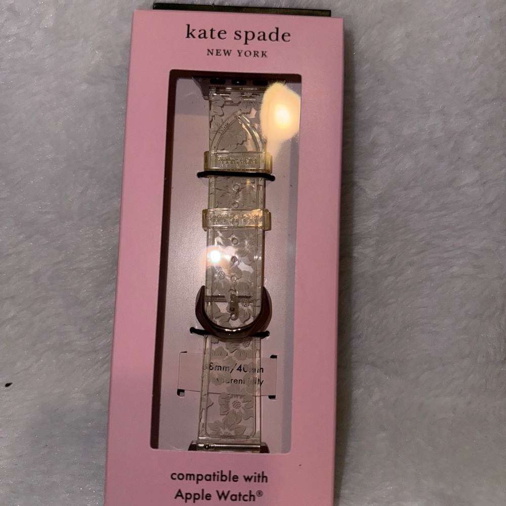 Kate Spade Clear Floral Apple Watch Band